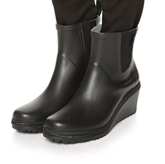 tretorn rain boots wedge heel
